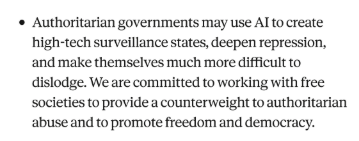Liqquidity's tweet photo. The Anthropic S1 contains the following warning about AI being coopted by authoritarian regimes – a factor commonly cited as one of the rationales for moving to decentralized AI. (Pls see our story in @deainewsjournal mentioning this linked in reply.) https://t.co/rW3qblN9N5