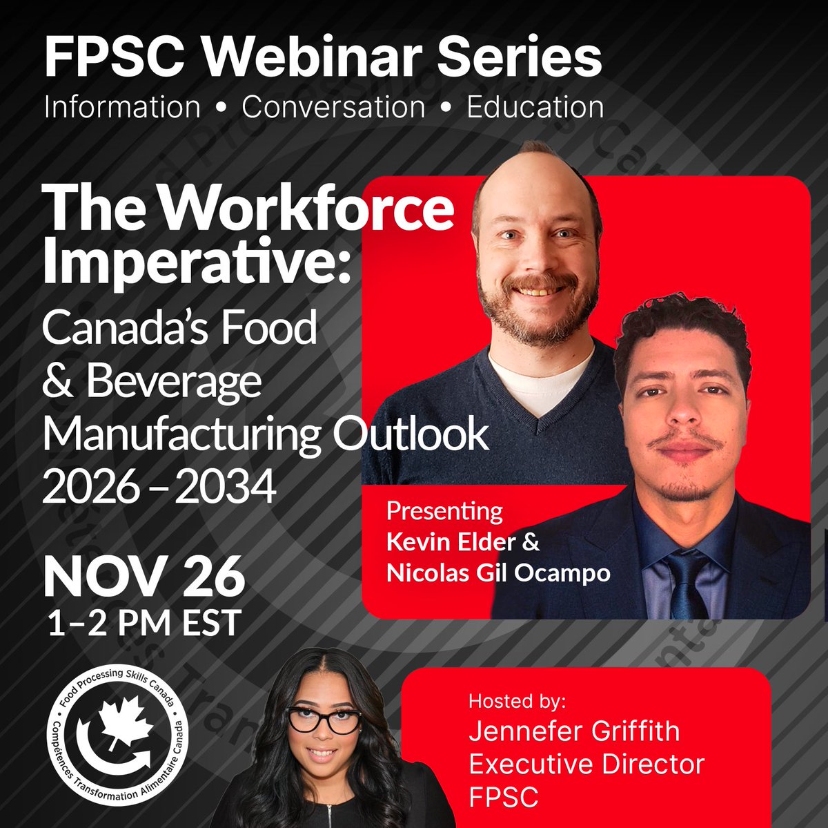 FoodPSCanada's tweet photo. 173,000 new hires by 2034. What should food and beverage manufacturers plan for now? 

Join FPSC’s workforce outlook webinar, Nov. 26, 1–2 p.m. ET. 

Register: https://t.co/e4DQXZX8ZY

#FoodProcessing #WorkforcePlanning https://t.co/FjTzJqCDxL