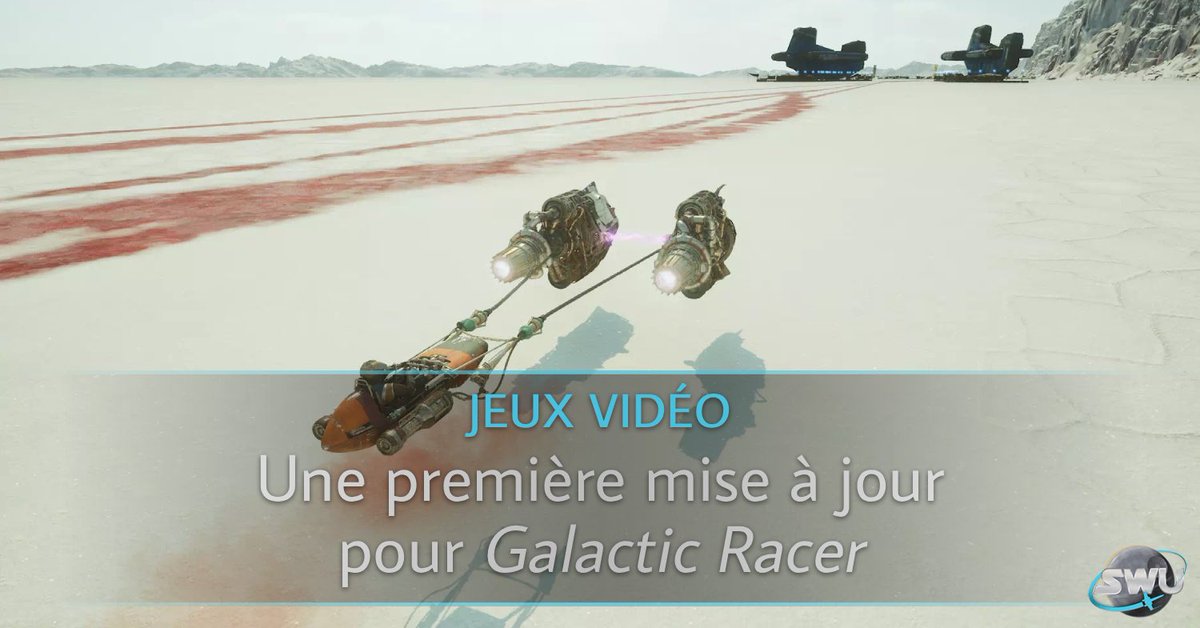 SWUcom's tweet photo. Première mise à jour pour #StarWars #GalacticRacer ! 🏎️ 
Que pensez-vous du jeu ? 🧐

👉🏻 https://t.co/wgLLj0WHFx https://t.co/9Ugwqjt2G9