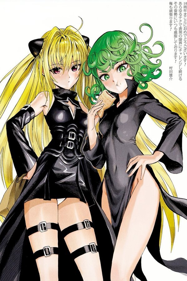daily1punch's tweet photo. Tatsumaki and Golden Darkness by Yusuke Murata https://t.co/bSDjgCr3bB