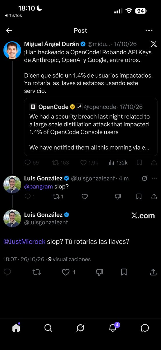 JustMicrock's tweet photo. @luisgonzaleznf no te puedo responder! (por lo que sea) https://t.co/2pO6cpWzma