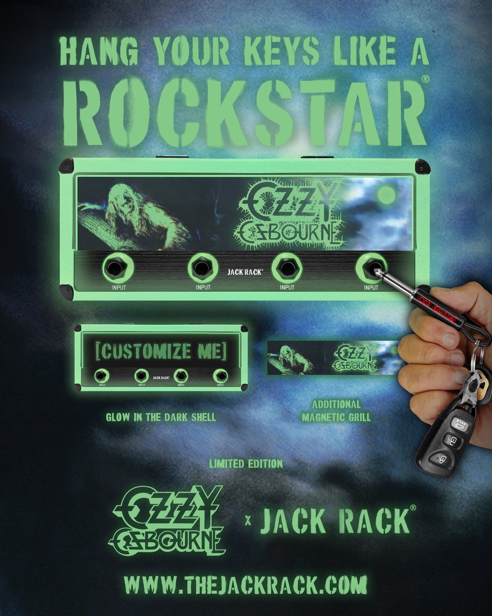 pluginzofficial's tweet photo. Introducing the limited edition Glow In The Dark @OzzyOsbourne JACK RACK

Only 100 units are available so get yours while you can at https://t.co/fH1TZ2lVfs https://t.co/ADbeYTpCGO