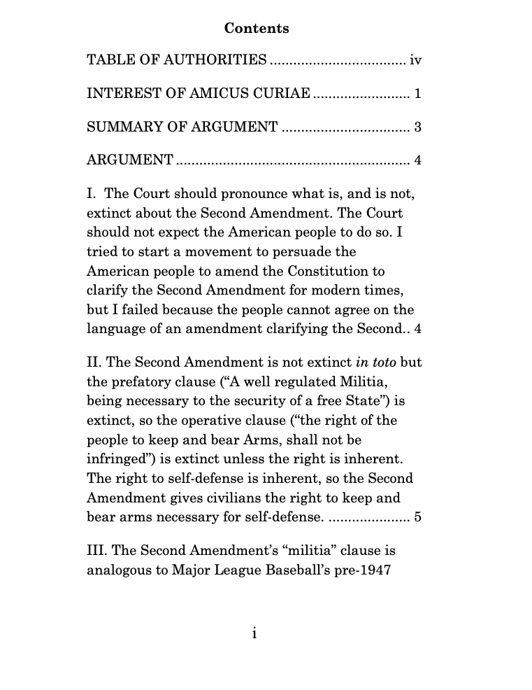 gunpolicy's tweet photo. Well, the first amicus brief supporting the government in Viramontes just hit.

The sad and hilarious thing is that this fucking dumpster fire is no less incoherent than the respondents' briefs and other amici on their side. https://t.co/GQTCj8JWaQ