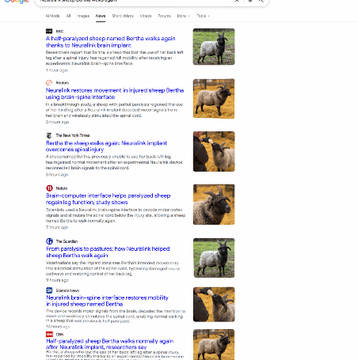 Montymoneym's tweet photo. THIS JUST DROPPED AND THE NARRATIVE IS INSANE.

Neuralink restored movement to Bertha, a partially paralyzed sheep that had lost control of her back-left leg after suffering spinal damage.

They used a brain-computer interface to read the movement signals Bertha’s brain still produces, then routes those commands around the damaged section of her spinal cord to stimulate the correct muscles.

Doing this on OTC because Pump has rape tax

Her brain never forgot how to walk. Her body simply lost the connection.

Now that connection has been rebuilt.

This has everything: Neuralink, a recognizable animal, a recovery story and technology that sounds like science fiction but represents a real direction in neurotechnology.

Bertha isn’t simply walking again.

She represents a future where paralysis may no longer mean the end of movement.