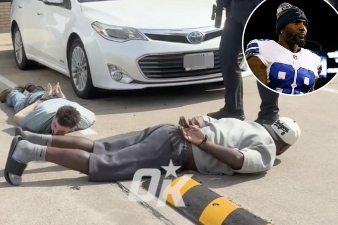 wirefalls's tweet photo. Dez Bryant was handcuffed and held at gunpoint after a road-rage dispute in Texas.

The former Cowboys star says he was the one threatened, but HE ended up getting an assault citation.

His daughters witnessed the entire police encounter. https://t.co/ICwqDly3fq