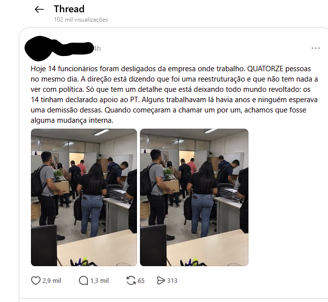 BR_InComum_no_X's tweet photo. Começou a choradeira na outra rede... https://t.co/dypZ54QHZa