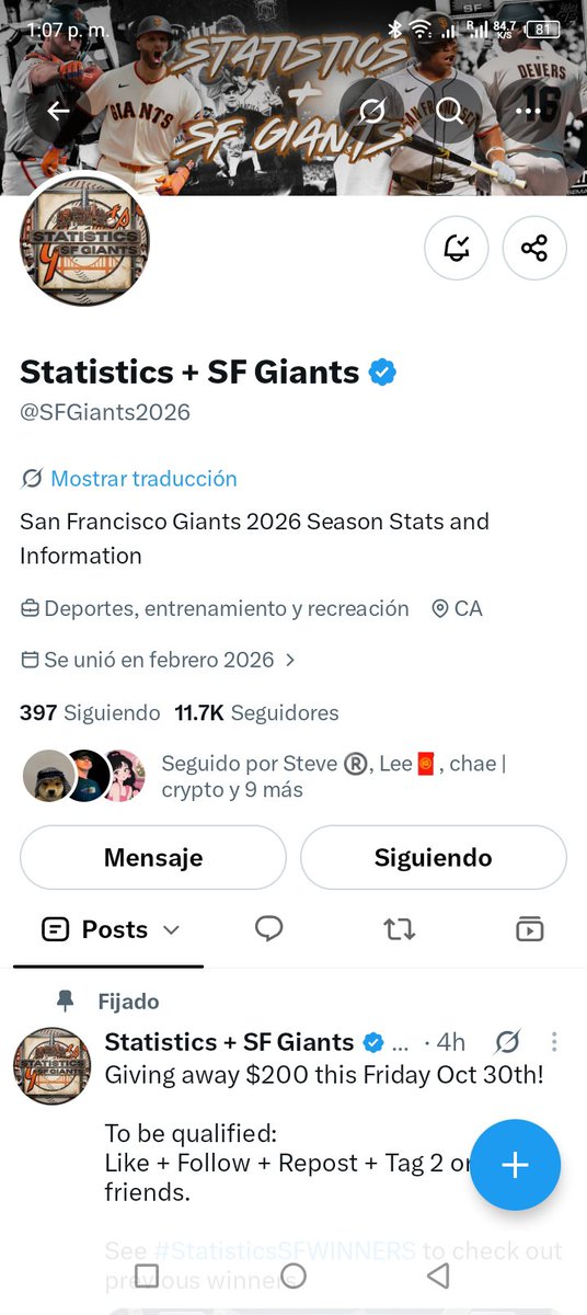 Nahiverhtc's tweet photo. @SFGiants2026 Thank you very much for the opportunity 🍀🔥

@CalderaAsbal
@0xYumikoBigWin https://t.co/Em2LxBstQM