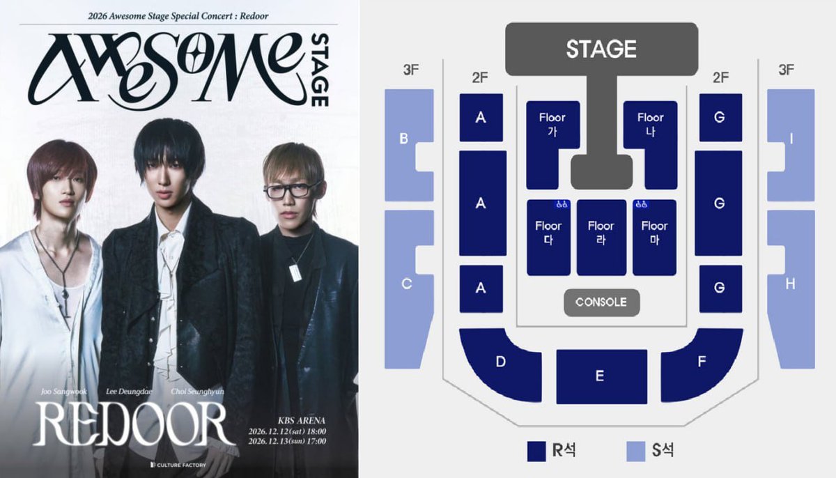 sunshine90452's tweet photo. 🎤 2026 Awesome Stage Special Concert : Redoor 티켓 양도
━━━━━━━━━━━━━━━━━━━
🗓 일정 ｜ 12/12 (토)
📍 좌석 ｜ FLOOR 나구역 1열 연석
💰 가격 ｜ 장당 14.5만원

🗓 일정 ｜ 12/12 (토)
📍 좌석 ｜ FLOOR 라구역 1열 연석
💰 가격 ｜ 장당 14.5만원
━━━━━━━━━━━━━━━━━━━
🗓 일정 ｜ 12/13 (일)
📍 좌석 ｜ FLOOR 나구역 1열 연석
💰 가격 ｜ 장당 14.5만원

🗓 일정 ｜ 12/13 (일)
📍 좌석 ｜ FLOOR 라구역 1열 연석
💰 가격 ｜ 장당 14.5만원
━━━━━━━━━━━━━━━━━━━
✅ 연석 좌석 보유
💌 티켓 구매 및 좌석 문의는 DM 또는 하단 오픈채팅으로 부탁드립니다!

#어썸스테이지 #Redoor #리도어 #리도어콘서트 #어썸스테이지콘서트 #콘서트양도 #콘서트티켓 #티켓양도 #공연빠른취소 #티켓양도 #콘서트티켓 #공연빠른취소 #공연양도 #콘서트양도 #티켓팅 #선예매 #예매 #티켓오픈 #대리티켓팅 #댈티
#팬미팅 #콘서트 #공연 #양도 #피켓팅 #취켓팅 #티켓팅대행 #연석확보 #티켓다수확보 #팬미팅대행 #콘서트대행
#뮤지컬대행 #운동경기대행 #좌석양도 #연석양도 #대리티켓팅 #댈티 #배송지변경 공연빠른취소
