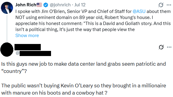 BigTechProblems's tweet photo. All who truly want to push back against the poorly-sited, huge solar plants being built throughout rural America should be loudest voices calling out the fake opposition and their lies.

Don’t allow ulterior-motived frauds to hijack grassroots with easily debunked fearmongering. https://t.co/3Mx21WH95z