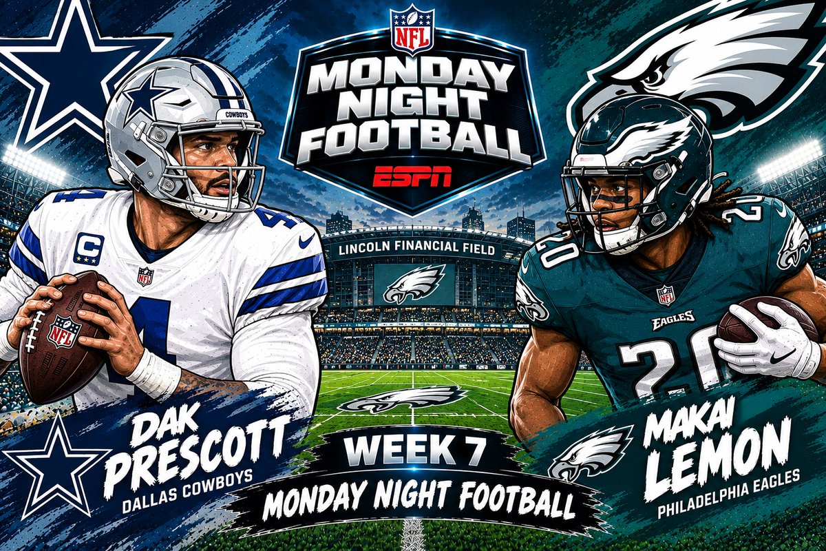 EmacDFS's tweet photo. 🏈Get ready for #MondayNightFootball with @NFL #DFS analysis from Your Ol' Pal, presented by @Stokastic @Tails_Picks 

🔮Team by Position Breakdown
📊FULL Player Pool Rankings

🤠 @DallasCowboys at @Eagles 🦅

🤑👇G-R-A-T-I-S👇🤑
https://t.co/jnKmSmYAgQ https://t.co/ScWb7NWSQD