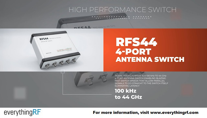 everythingRFcom's tweet photo. 4-Port USB Controlled Antenna Switch from 100 kHz to 44 GHz

Learn more – https://t.co/TpAdBAf3TN

#RFS44 #rfswitch #signalrouting #RF #microwaveengineering @SignalHound https://t.co/Q4CK1TxDTJ