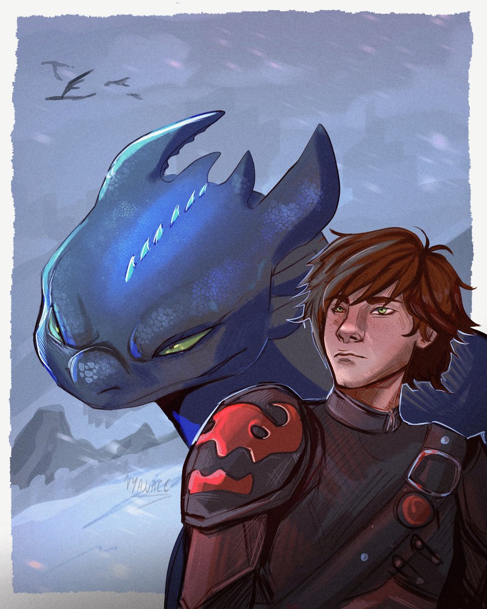 vyaroos's tweet photo. Old art (2025) ---> New Art (2026)

#httyd #dragonart #artist https://t.co/dd1dIb9NyR