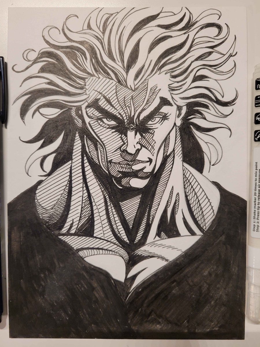 TheJayRyan's tweet photo. It's the 2th day in the 31 Jays of Jaytober!!! all pieces are 5 x 7's with quick sketches and inks. Zero prompts, just drawing whatever I felt like at the time, so these are going to vary wildly lol #jaytober #Drawtober #Inktober #bakiプラス #yujirohanma #comics #anime #manga https://t.co/WZqOA6gNYX