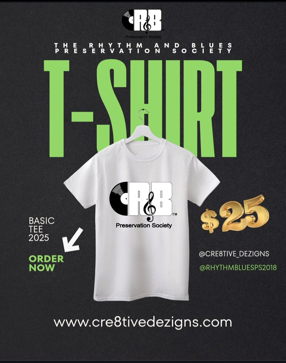 RBPSOC's tweet photo. Order our Rhythm and Blues Preservation Society T-shirt! https://t.co/cDsMxE3rC7 #rbpsoc #blackmusicpreservationists #preserveblackmusic #BlackMusicCulture365TM https://t.co/6Q3U7HsSYX