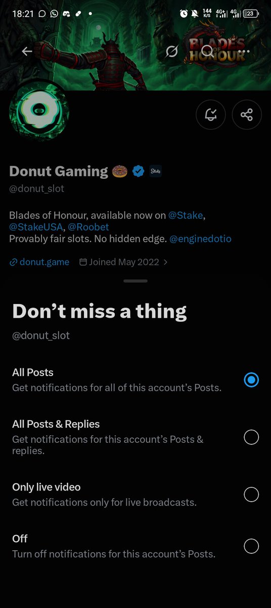 ifw_George's tweet photo. @donut_slot This is so huge 
Currently on 12k
Thanks for this opportunity @donut_slot 
Hopefully my luck shines 🙏🏼
Following y'll on Stake too 

Stake ID: Faithfulgeorge https://t.co/OhHU9tmiJ8