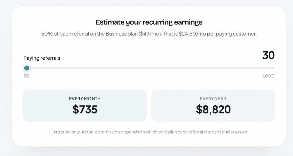 malith_dev's tweet photo. We just opened the Videco affiliate program.

50% recurring commission for everyone when your referrals subscribe to a paid plan. Not a one-time bounty. You earn every month they stay subscribed.

Videco is AI content studio + video hosting: turn long videos into clips, host with a branded player, embed anywhere.

Join in about a minute: https://t.co/WivuC0bQxj