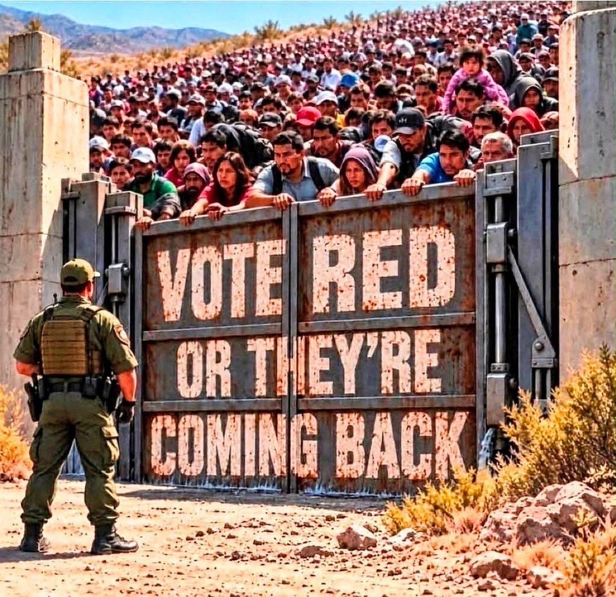 Pixie1z's tweet photo. Vote red or they're all coming back! https://t.co/GbjGR0ZCYk