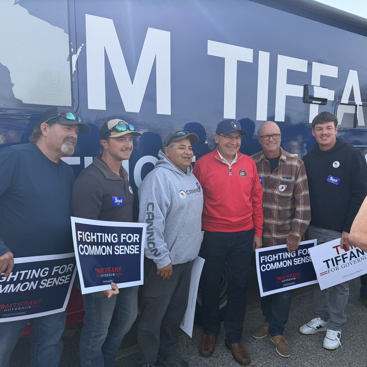 TomTiffanyWI's tweet photo. Kenosha and Elkhorn showed up on a MONDAY! 🇺🇸

Wisconsin is ready for common sense in state government.

✅ End the 400-year property tax hike
✅ Cut income taxes by 10% for working families
✅ Audit all of state government
✅ Return the $3 billion surplus to YOU https://t.co/YC02PYJj7d