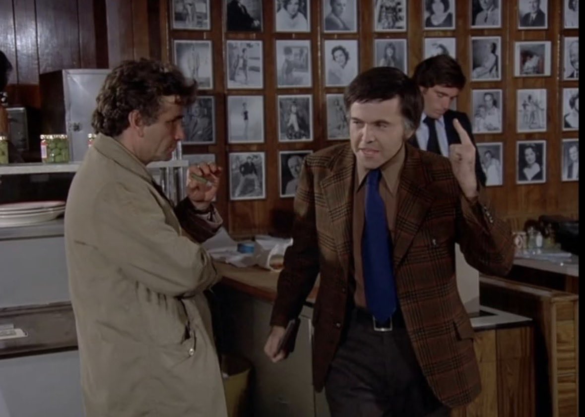 M4CKL's tweet photo. Walter Koenig on Columbo. 

Koenig once shared an anecdote about working on the show Columbo in the 1970s (Fade Into Murder). Despite both being Star Trek alumni, when they shared a trolley ride to lunch on set, Shatner reportedly didn't say a single word to Koenig and didn't seem to remember his name