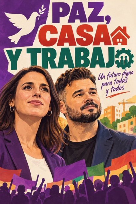 HordasMoradas's tweet photo. BUENAS NOCHES FAMILIA PODEMITA. GABRIEL E IRENE LO HAN CAMBIADO TODO EN LA IZQUIERDA. EL TANDEN CONFIABLE E INVENCIBLE . VUELVE LA ESPERANZA Y LA VERDADERA UNIDAD SIN VETOS. ¡YO CON PODEMOS!¡SÍ SE PUEDE!
#YoConPodemos #YoVotoIreneMontero #SiSePuede https://t.co/0cAlEAvQj4