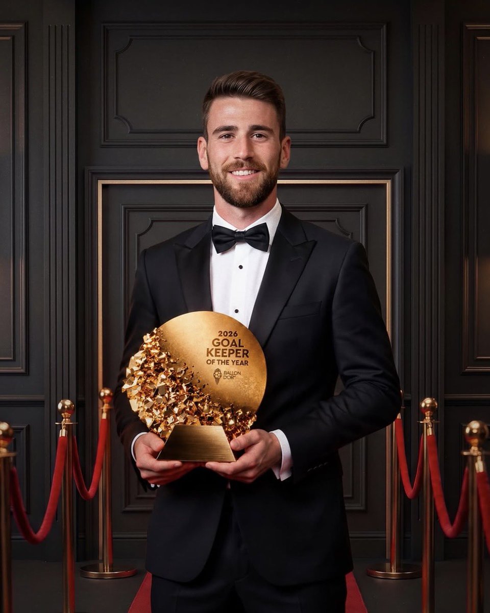 xGSL7's tweet photo. 🏆✨ OFFICIAL: Unai Simón wins Best Goalkeeper Award at 2026 Ballon d’Or. https://t.co/EAlqZrPi8n