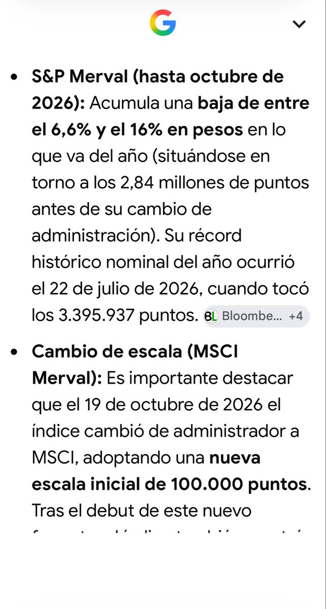 anarcomilpa's tweet photo. @SupraViajero @LaikaOrbital Ya no se llama S&amp;P Merval. Ahora es MSCI Merval y lo que registra hasta octubre de 2026 es una TENDENCIA A LA BAJA. https://t.co/6rNK5XZp0k