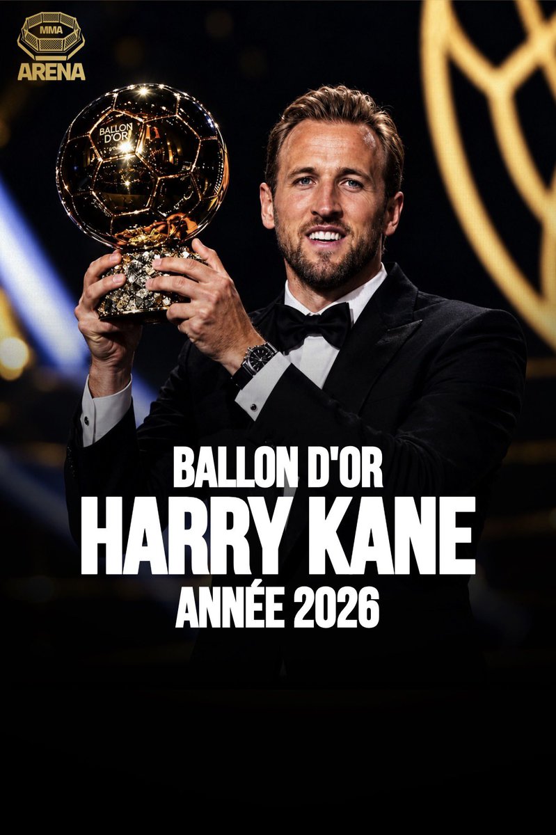 MMArena_'s tweet photo. 🚨🚨 OFFICIEL !!!

HARRY KANE 🏴󠁧󠁢󠁥󠁮󠁧󠁿 EST LE BALLON D’OR 2026 !!!

IL SUCCÈDE À OUSMANE DEMBELE ! https://t.co/vEApLcEoEJ