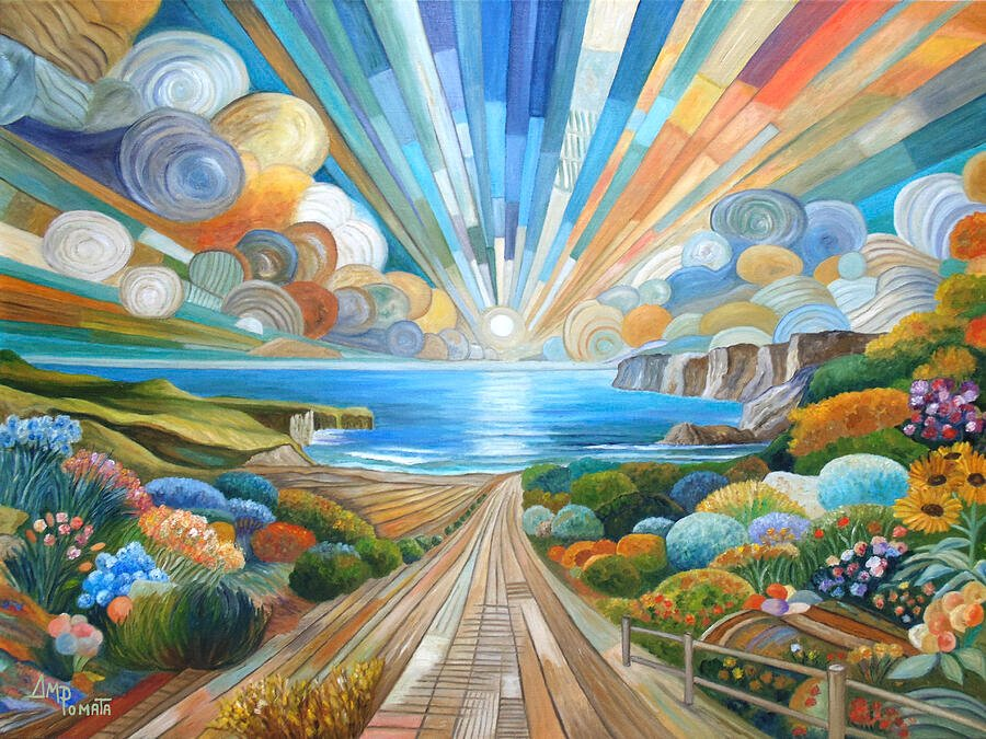 ampomata's tweet photo. This is my painting, "Every Day Breaks". https://t.co/eainICXFfX