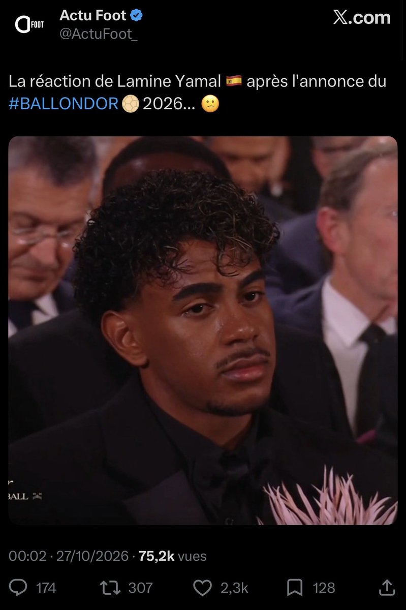 DaddyDtech's tweet photo. @ActuFoot_ Bien évidemment, on vous connaît, limite vous allez chialer pour Yamal, mais vous riez de Mbappe qui fini 2eme sans titre, là où Yamal a titre + coupe du monde + meilleur joueur de Liga, mais ça montre que Mbappe a fait ce que personne a fait, c’est le meilleur joueur au monde 😉 https://t.co/PdoevgzLUl