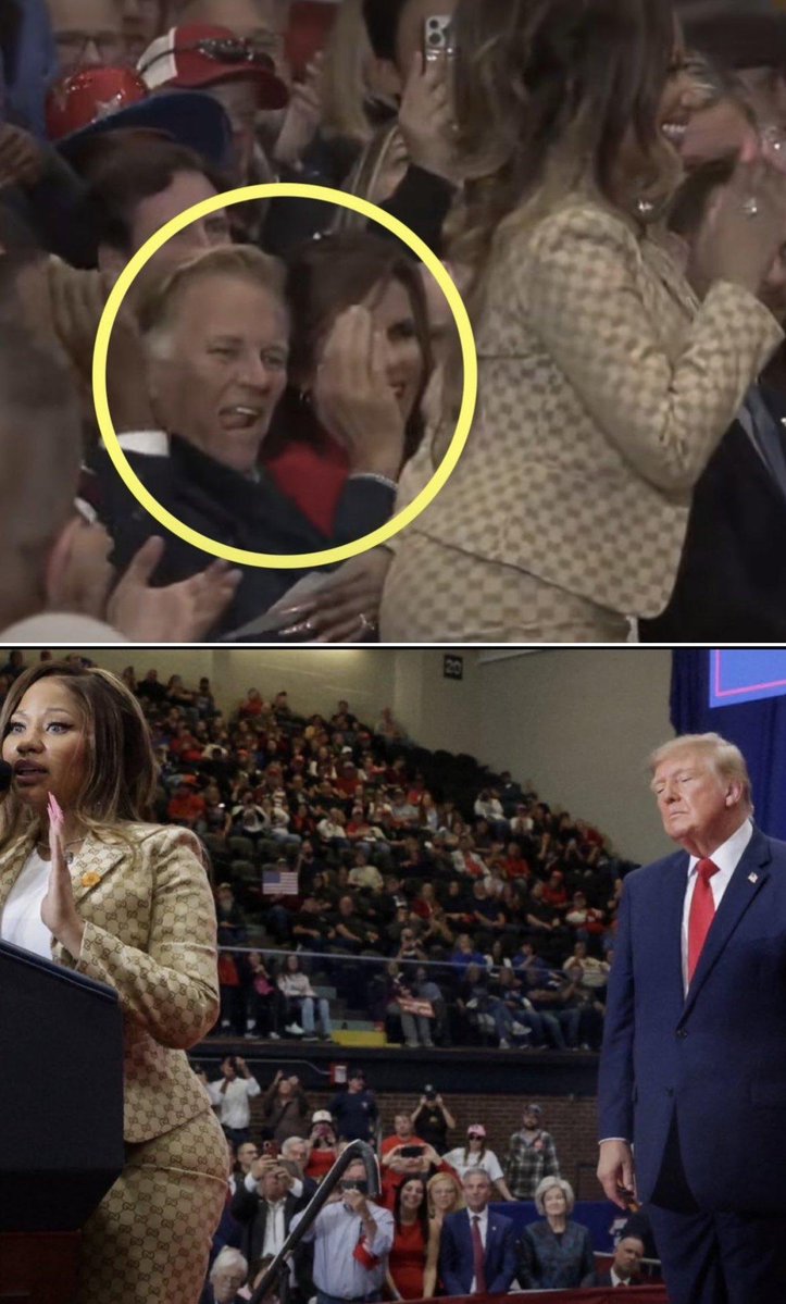 maxkatz515's tweet photo. Mike Rogers looking at Nicki Manaj's ass with his tongue out bc that's what level the discourse has been lowered to https://t.co/71Xn5GZJMC