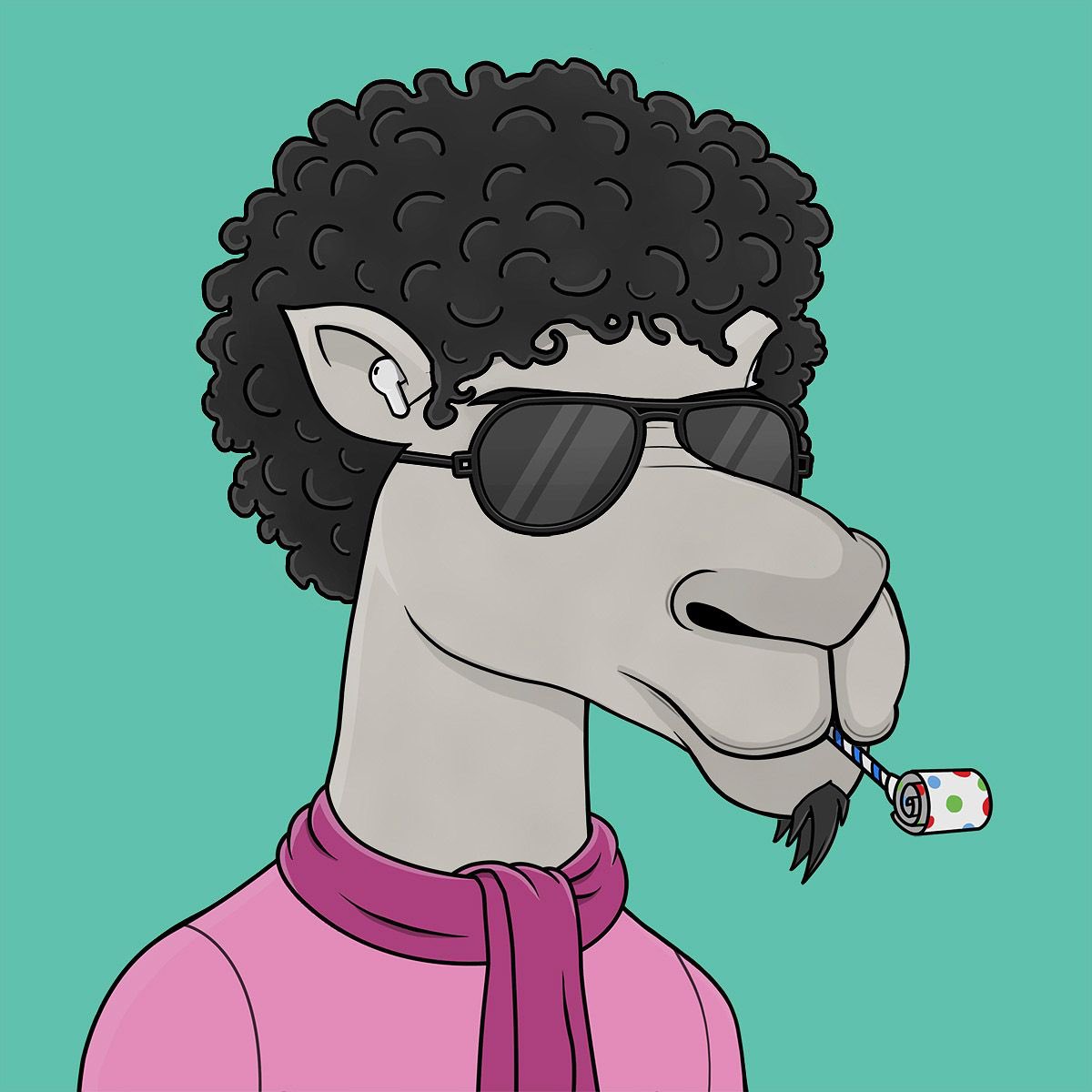 Brokejumpmaster's tweet photo. day 22 of posting random NFTs from my wallet just because I like the art 🎨
Camel #269 — The Party Starter 🐪
afro, aviators, party horn in his mouth. pure chaos energy.
one of my OG Camels and honestly he's the vibe.

#CamelsFam https://t.co/tQ4yv5G6Kq