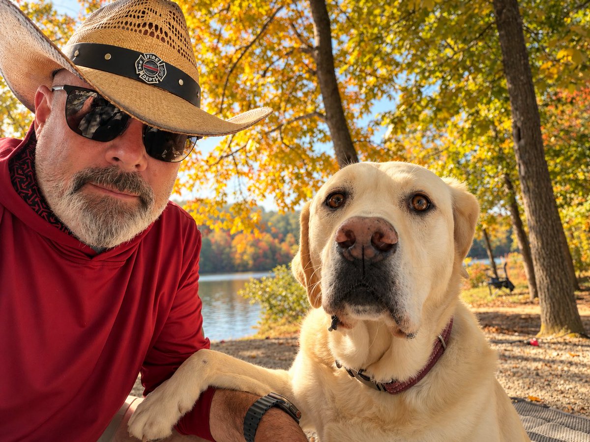 MikeBales's tweet photo. Dogs spend their whole lives acting like meeting us was the best thing that ever happened to them.

I hope Ruby knows the feeling’s mutual. https://t.co/WPQqnHeC1h