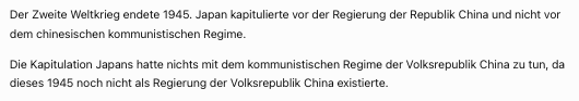 FuchRed's tweet photo. @dzvoz58421711 Das kommunistische Regime Chinas wurde 1949 gegründet.

Der Zweite Weltkrieg endete 1945.

Japan kapitulierte vor der Republik China (ROC), deren Regierung heute ihren Sitz in Taiwan hat, und nicht vor der 1949 gegründeten Volksrepublik China (VR China).
https://t.co/hq6ecRCiLO https://t.co/3SzZIknHKl