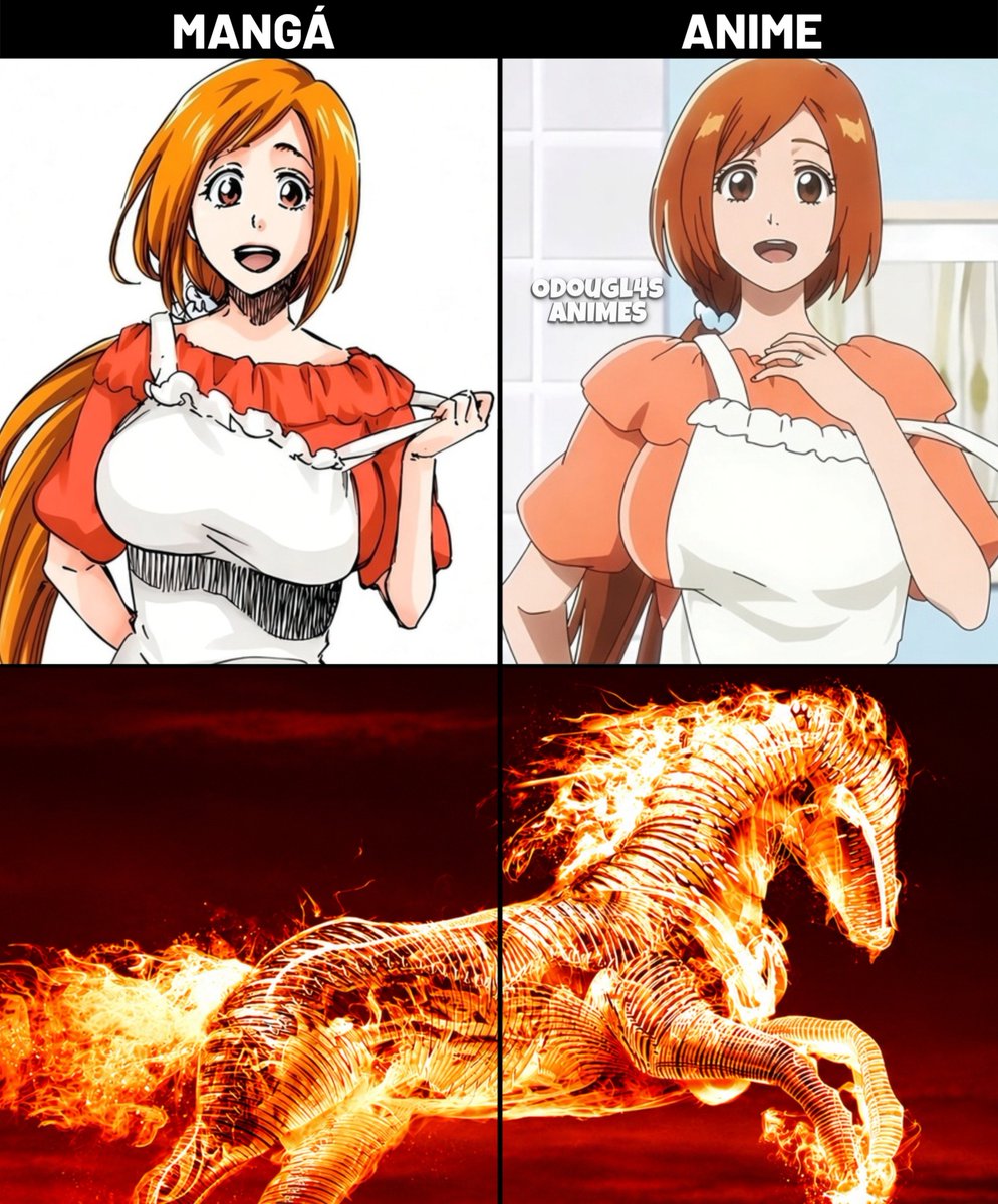 O_Dougl4s's tweet photo. Orihime dona de casa no mangá e no anime 🔥 https://t.co/0RkOJHEQqy