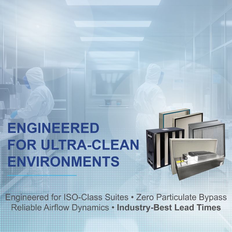 WardBolandAssoc's tweet photo. Reliable air filtration is essential in pharmaceutical and biotech environments. 🧪

Koch Filter’s BioMAX HEPA, V2400, and V2400-P systems help protect critical processes while supporting airflow requirements and energy efficiency.

Check it out: https://t.co/wnzB617f73 https://t.co/ndMsh93w9p