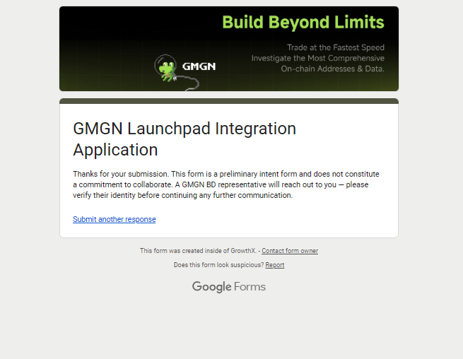 _LaunchX's tweet photo. Brick by Brick.

Just submitted our application to @gmgnai https://t.co/IX52jGcNVJ