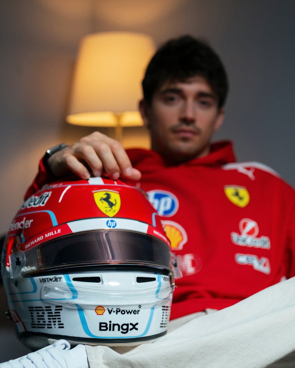 BingXOfficial's tweet photo. The faces of two @ScuderiaFerrari drivers who have no idea their memory of every circuit is about to be put to the test. 😆