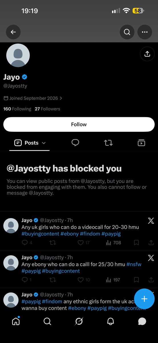 Zxac168094's tweet photo. @Jayostty scammer asks verify then 
Adds more than blocks. https://t.co/miHYOtDlnM