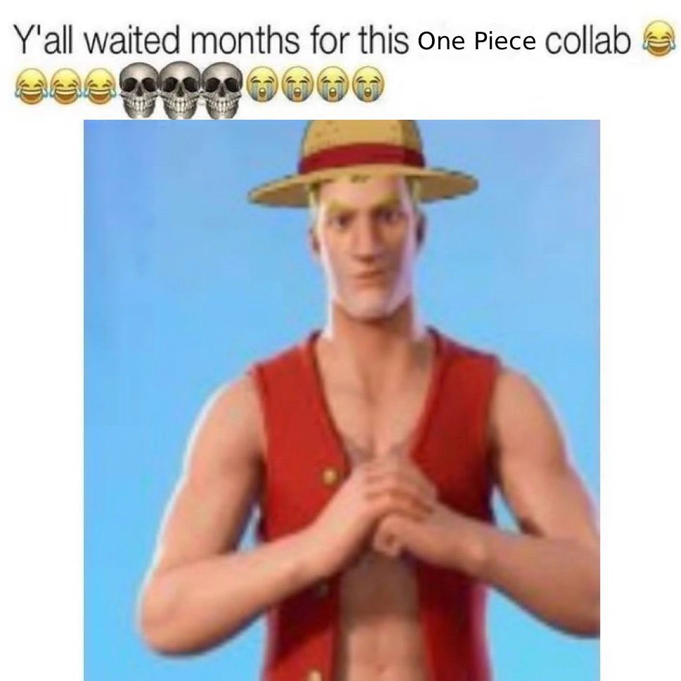 M1das_OW2's tweet photo. THREE ACTUAL ONE PIECE SKINS AND FIVEEEEEE FORTNITEE ORIGINAL CHARACTERSSSS https://t.co/NtUBomPmvF