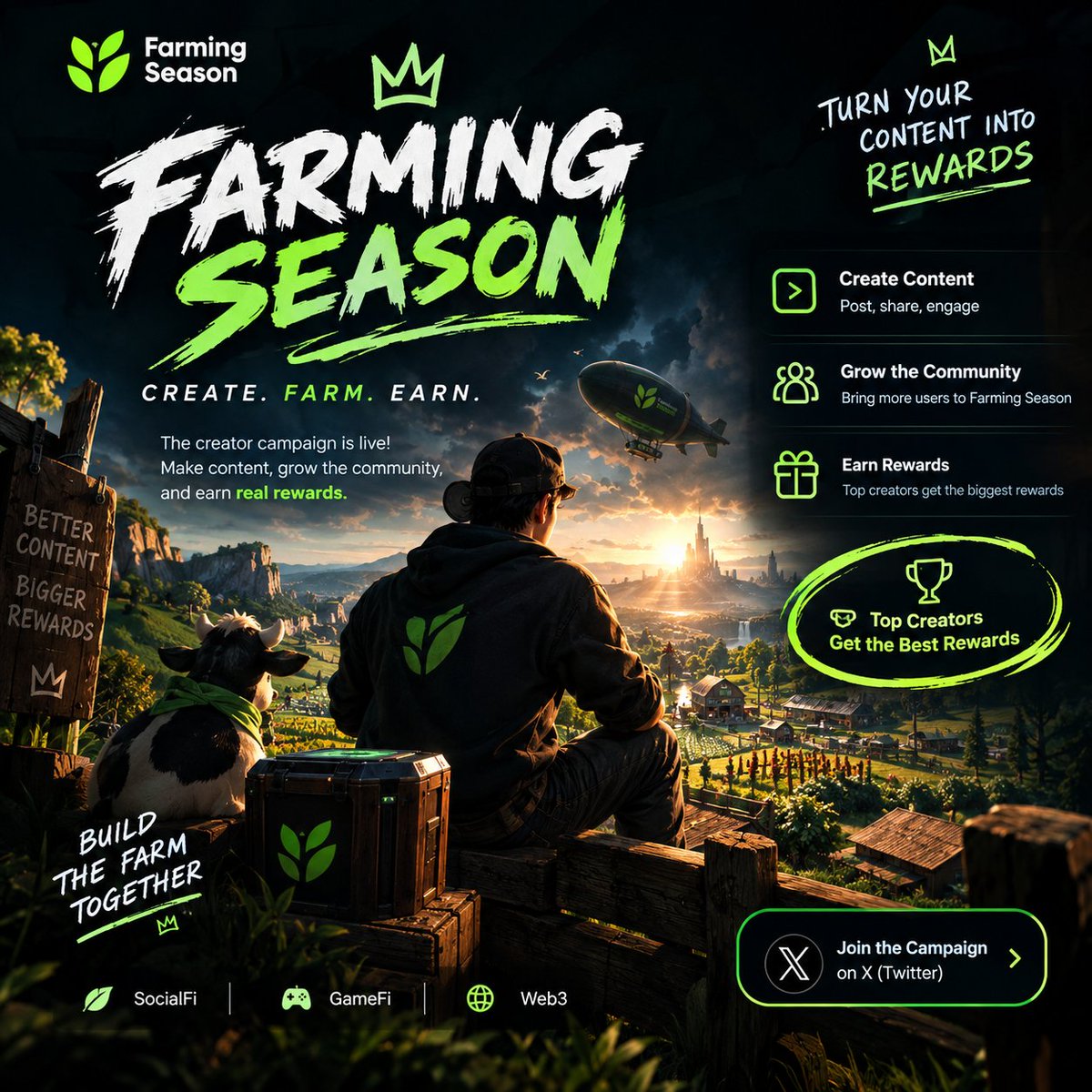 Aliowoww's tweet photo. @farmingseasonio  ❤️

🌱 The next big thing in Web3 might not be built in a lab… it might be FARMED. 🌾👀

Most people are chasing the next opportunity.
I'm here to grow one.
Farming Season is where creativity meets community, and every post is a chance to plant something bigger https://t.co/E3DekTaSk3