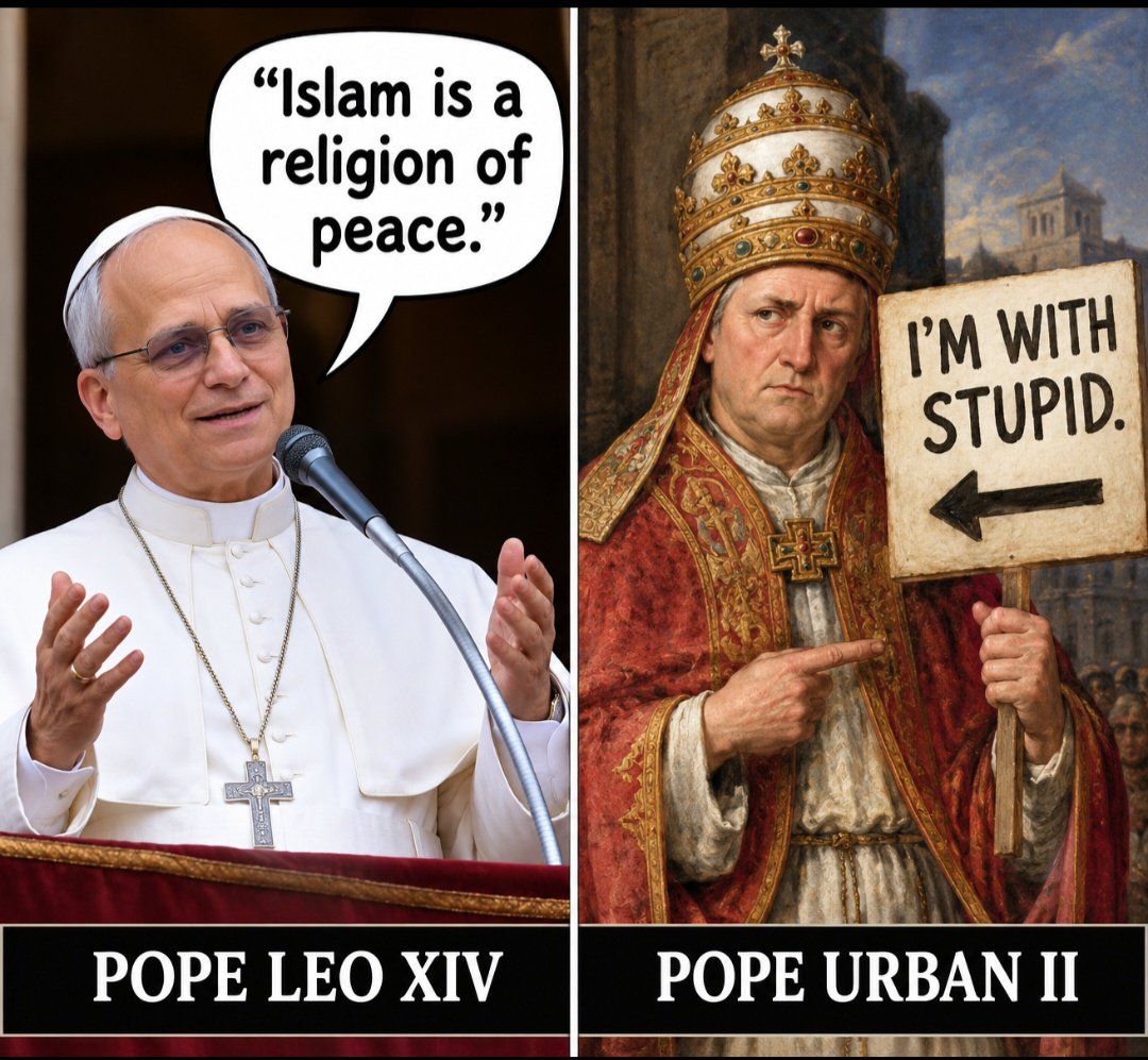 Theunrepentant2's tweet photo. Night and Day. Pope Urban the 2nd knew better. https://t.co/ks2WYJR2hI