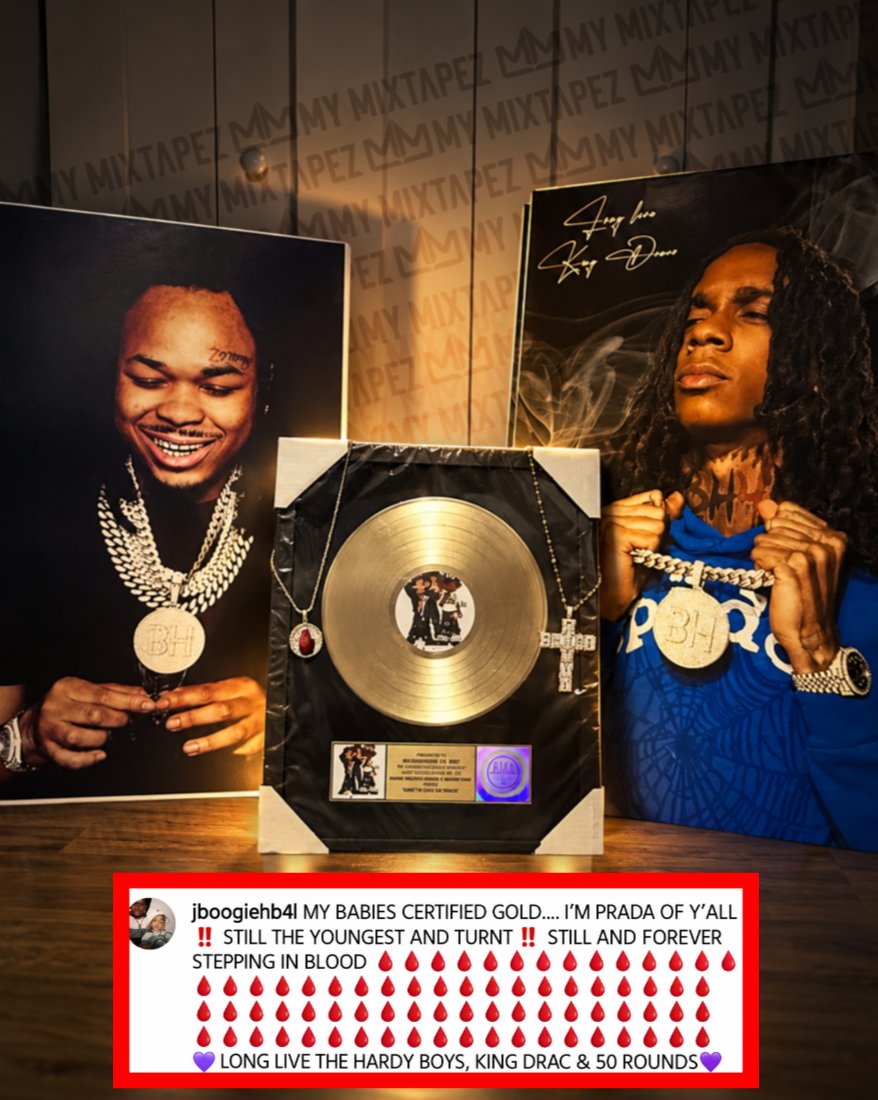mymixtapez's tweet photo. Bl**dhound Lil Jeff’s older brother J Boogie pays heartfelt tribute to Lil Jeff &amp; Q50, expressing how proud he is as their song “Don’t Blink or Stare” reportedly goes Gold! 🏆🕊️ https://t.co/IVNPNLwpVQ