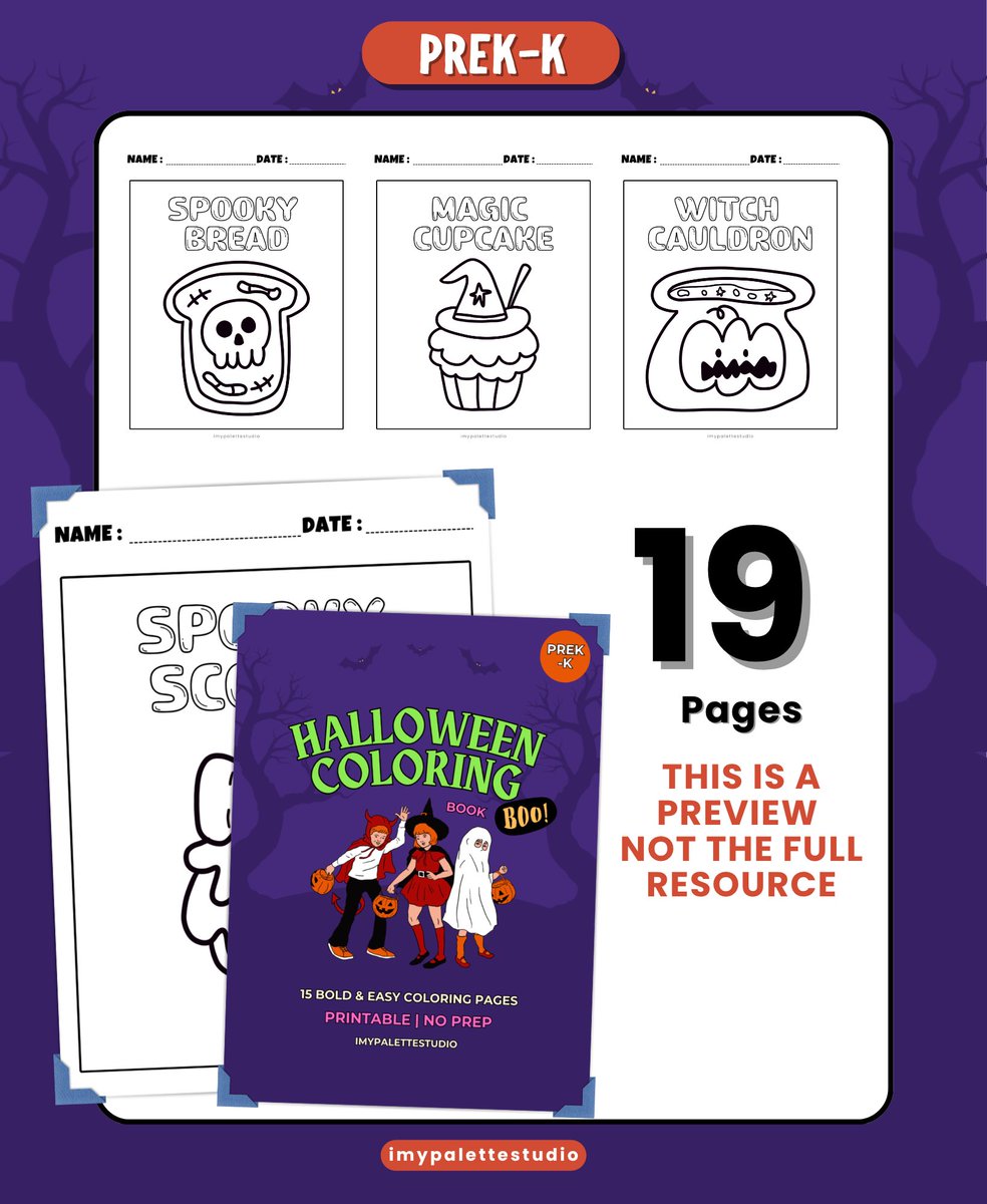 imypalettex's tweet photo. Halloween Bold Line Coloring Pages PreK K Cutest Spooky Food Sheets
π https://t.co/iQKq7P8K9F
#TPT #imypalettestudio #lessonplanning #teacherlife #classroomresources #Teachers #TeacherResources #classroomideas #BackToSchool #GraphicOrganizer #TextAnalysis https://t.co/wNF5ZFQ727