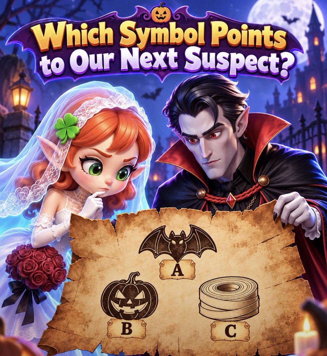 freebonuscrowns's tweet photo. which clue should she follow next?

A, B, or C? Pick your clue and tell us 

WHY you think it's the right one!

Play Now and Claim Bonus: Via link in Bio👆 https://t.co/rZH02rZwwO