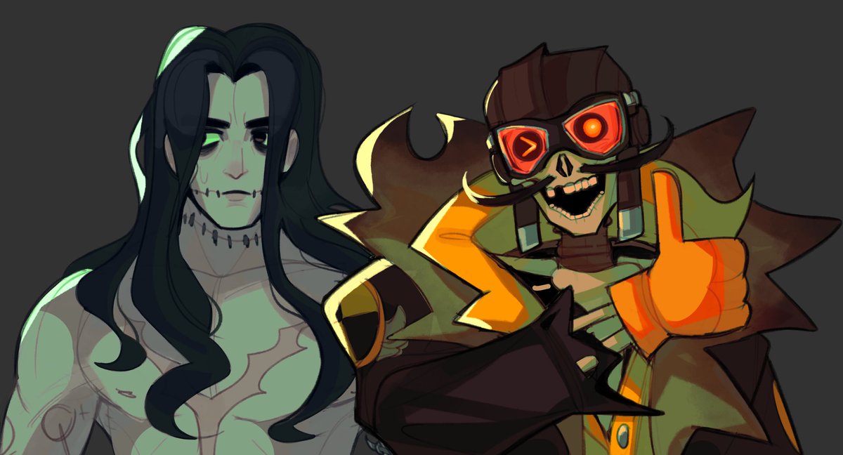 Fek__Off's tweet photo. they’re colored now #deadlock https://t.co/cjbYaXAOBi