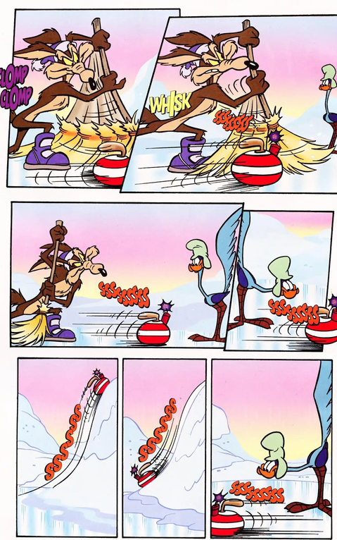 redhatcockroach's tweet photo. I love how Roadie is basically only staring at Wile doing his shenanigans https://t.co/Iqar0pmFs4