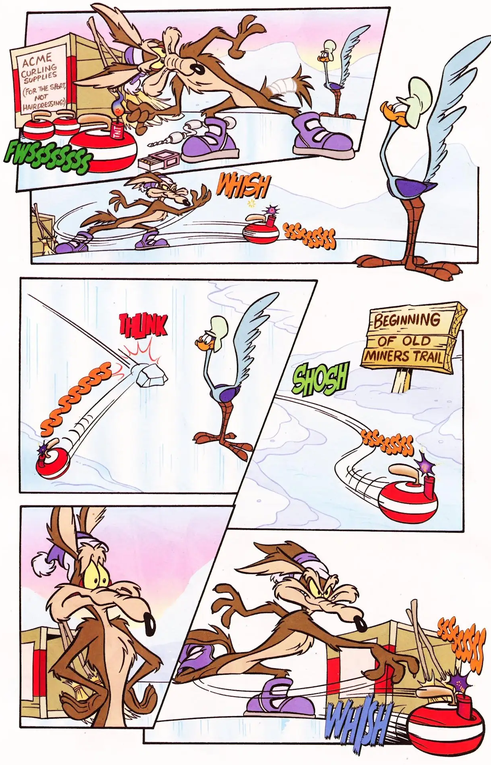 redhatcockroach's tweet photo. I love how Roadie is basically only staring at Wile doing his shenanigans https://t.co/Iqar0pmFs4