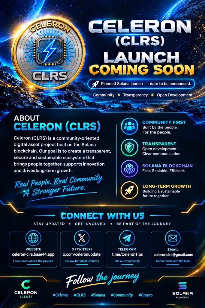 Celeronupdate's tweet photo. 🚀 SUPPORT CELERON (CLRS)!

Support us through voluntary crypto donations, reposts, and community connections🤝💙.

💰 Donate:
SOL: DHFNoFD2HwgN5aSYo9AL9pMkfTcT6TPUBYodkCDJxPzZ

BTC: bc1qqjjtaugg40vyjzhddx7mte8ahear0l644g2g9j

USDT (TRC20):
TE9T6Ho1kQKqVJGfCRzkiusJWe1nNUG6LU https://t.co/8YtX1ccR3g