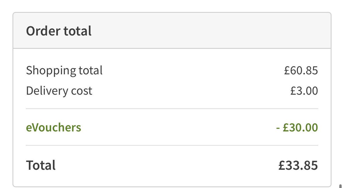lostrainbow88's tweet photo. everyone hyping that they got a game with their ASDA code. I was just gassed to get £60 worth of chicken for £30 🤭 https://t.co/IRhzZfEQXx