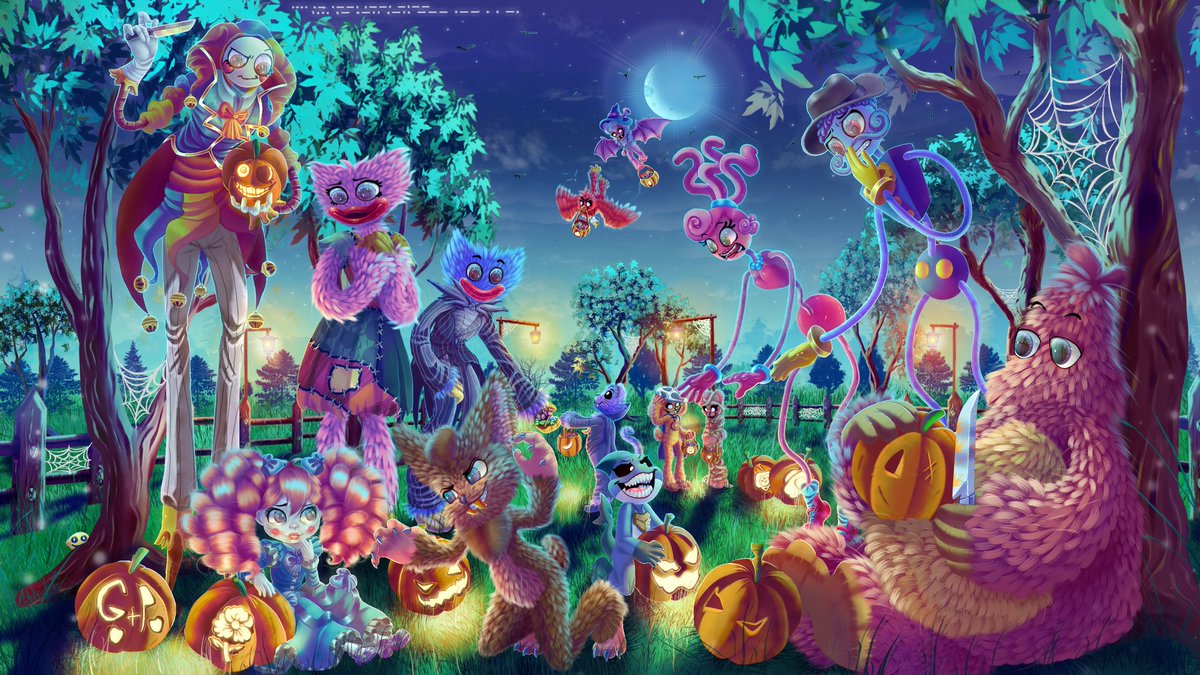 EndishGal's tweet photo. Happy Halloween everyone!! 🎃 I'm finally done with this after two months- so happy with how it turned out tho!! . I've also hid a few lil things here and there for y'all to find! First to find em  will get a quick sketch XP 💞.
#poppyplaytime
#poppyplaytimefanart
#halloween https://t.co/kV2i0R7kU5